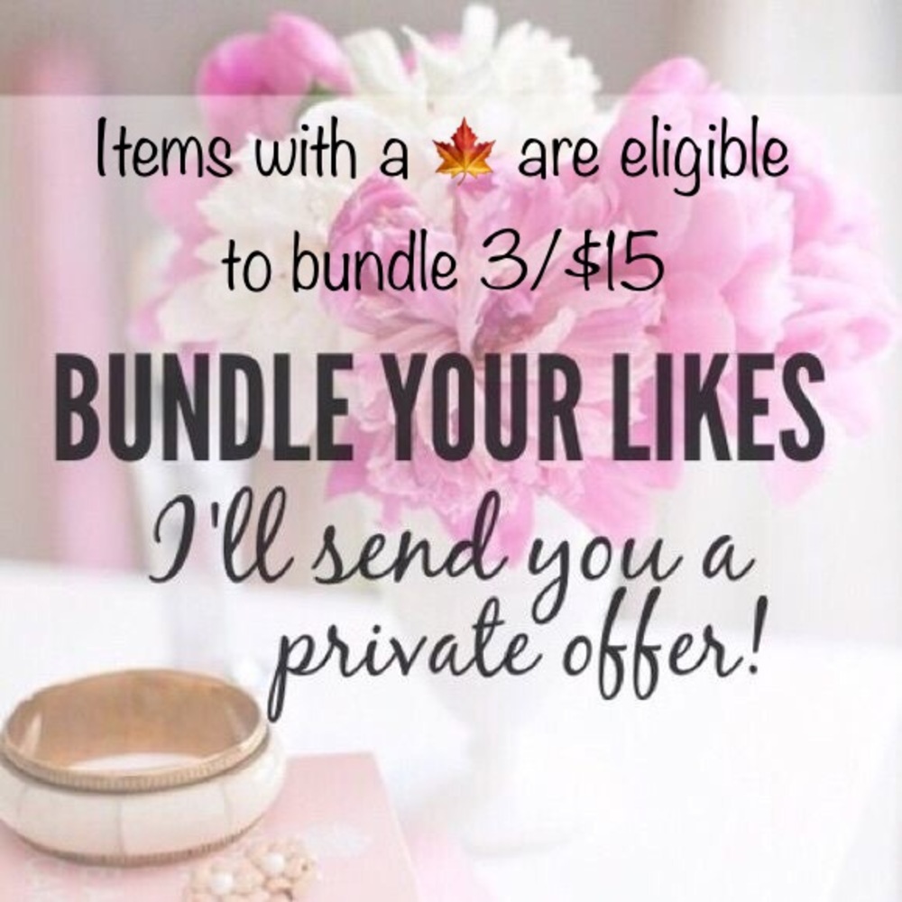 Bundle & Save! Items with a 🍁 eligible for 3/$15